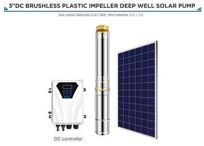 4 m3/h High Head 108 m Solar-Gleichstrom-Deepwell-Wasserpumpe für die Bewässerung