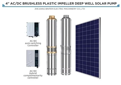 4SD16-35-110-750-A/D 750 W hochwertiges Solar-Tiefbrunnen-Tauchwasserpumpen-Wechselstromsystem